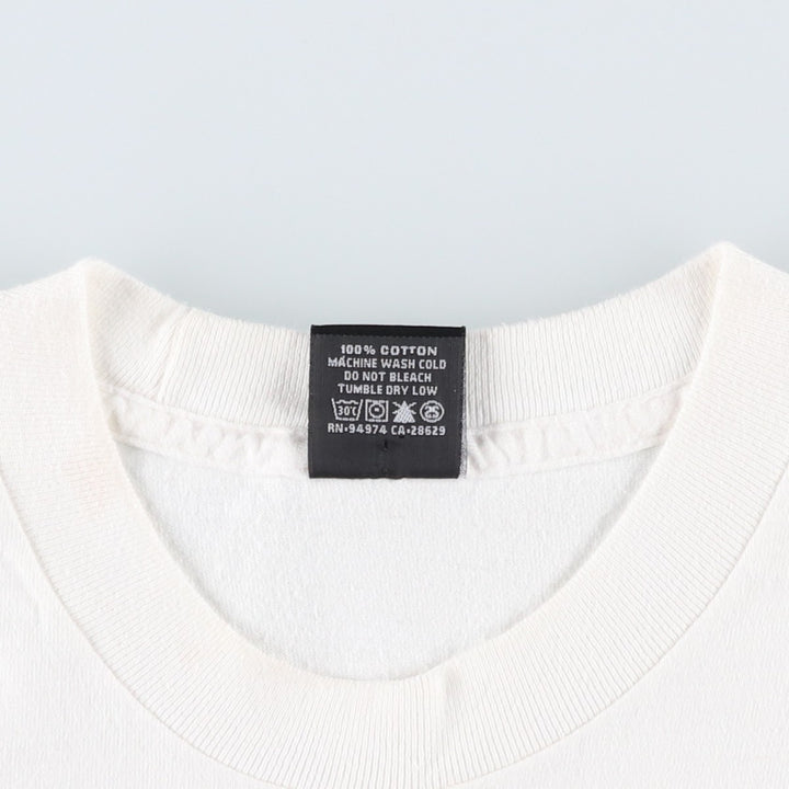 STUSSY surf skate T-shirt, size M for men cotton white type Vintage Second Hand