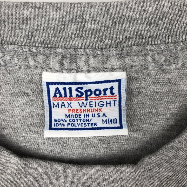 2000'S All Sports NFL Green Bay Packers Sports Print T-Shirt, Made in USA, Men's Size M cotton gray type Vintage Second Hand