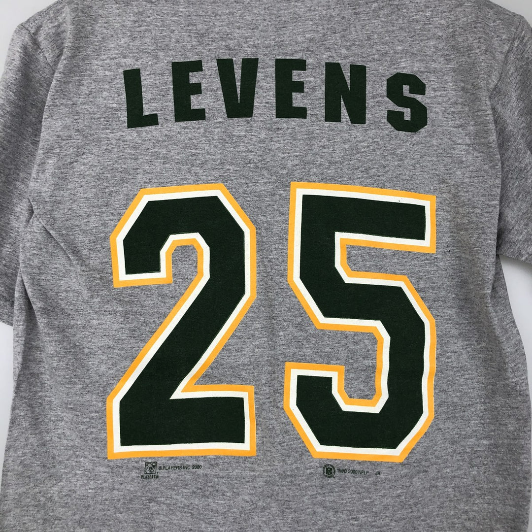 2000'S All Sports NFL Green Bay Packers Sports Print T-Shirt, Made in USA, Men's Size M cotton gray type Vintage Second Hand