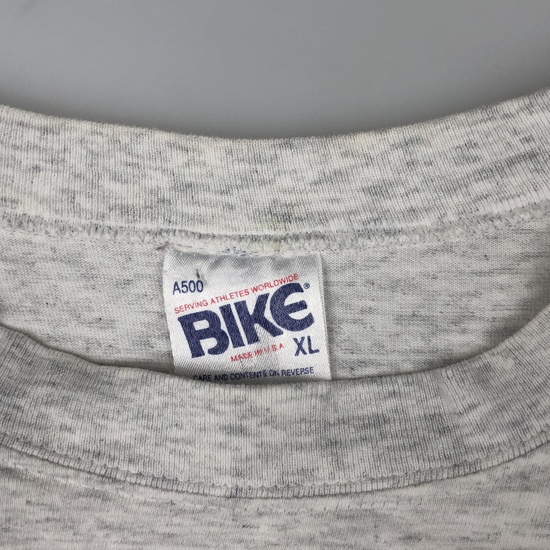 90'S BIKE NFL MINNESOTA VIKINGS Sports Print T-Shirt, Made in USA, Men's XL equivalent, Vintage cotton gray type Vintage Second Hand