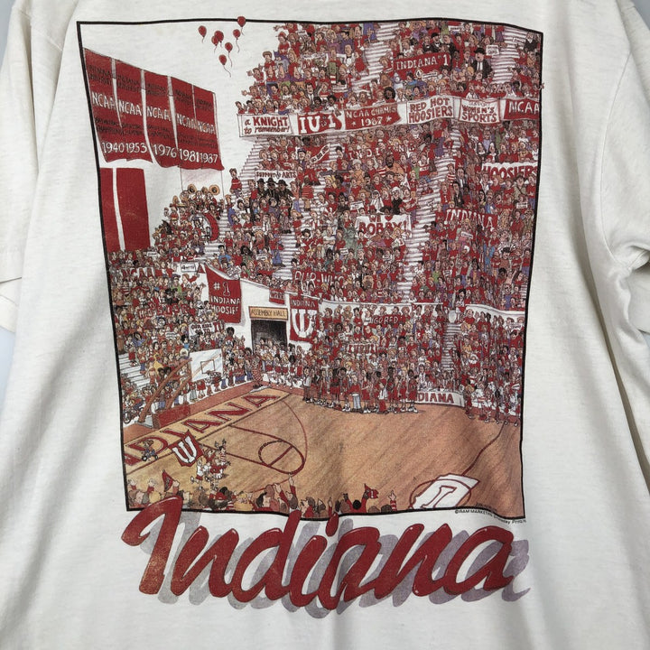 80'S RAMBLERS College T-shirt, Men's XL equivalent, Vintage cotton white type Vintage Second Hand