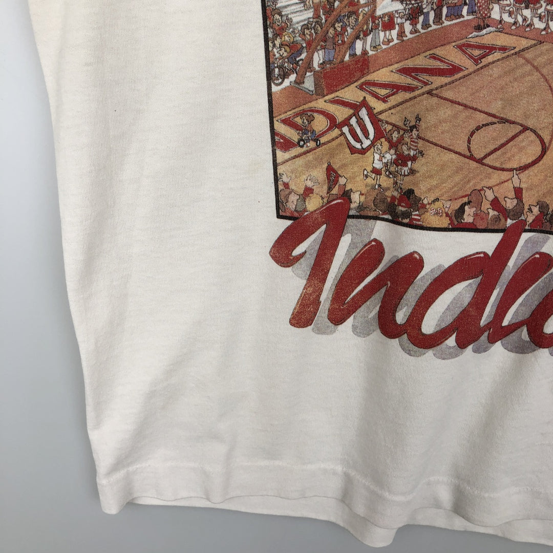 80'S RAMBLERS College T-shirt, Men's XL equivalent, Vintage cotton white type Vintage Second Hand