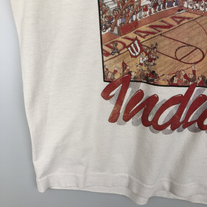 80'S RAMBLERS College T-shirt, Men's XL equivalent, Vintage cotton white type Vintage Second Hand