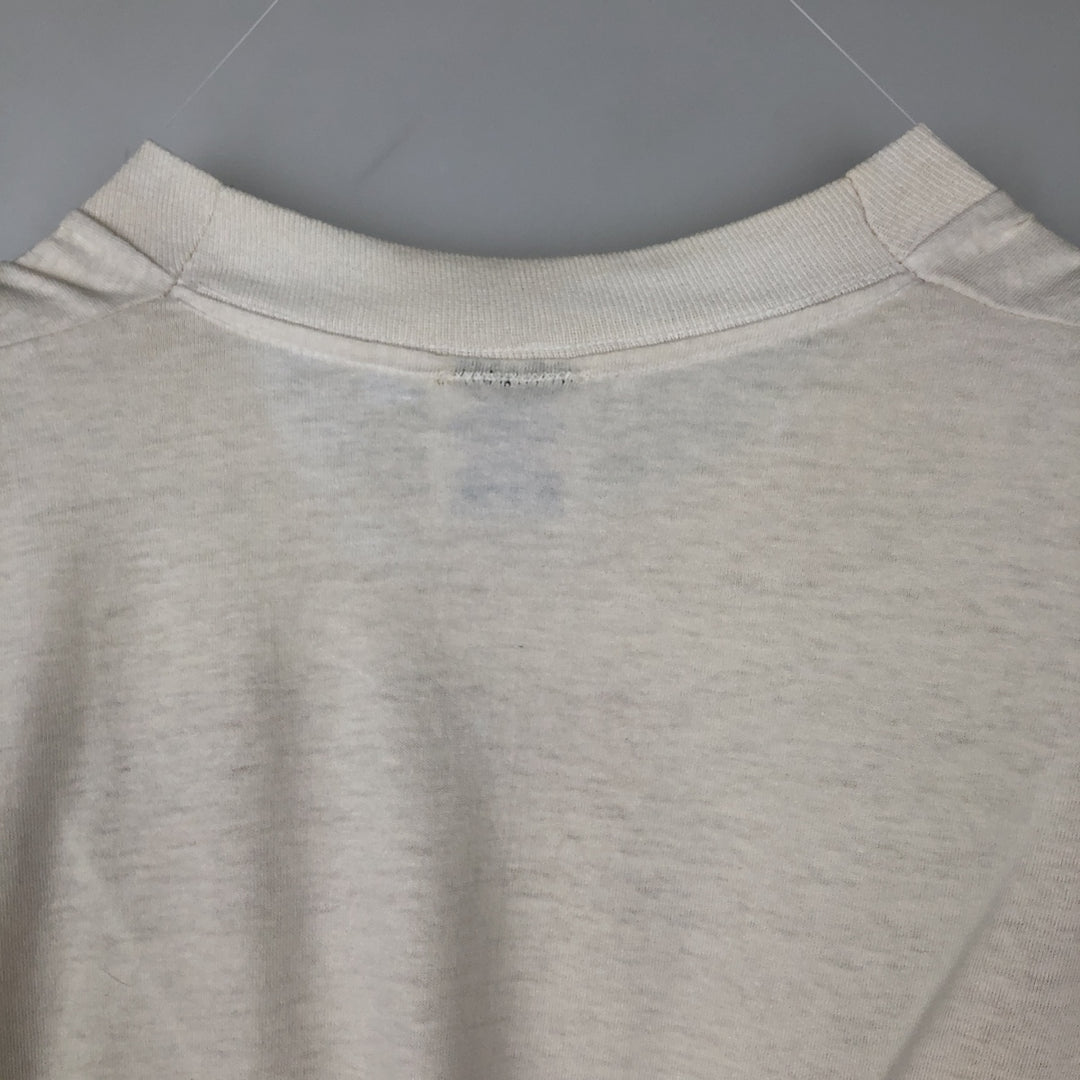 80'S RAMBLERS College T-shirt, Men's XL equivalent, Vintage cotton white type Vintage Second Hand