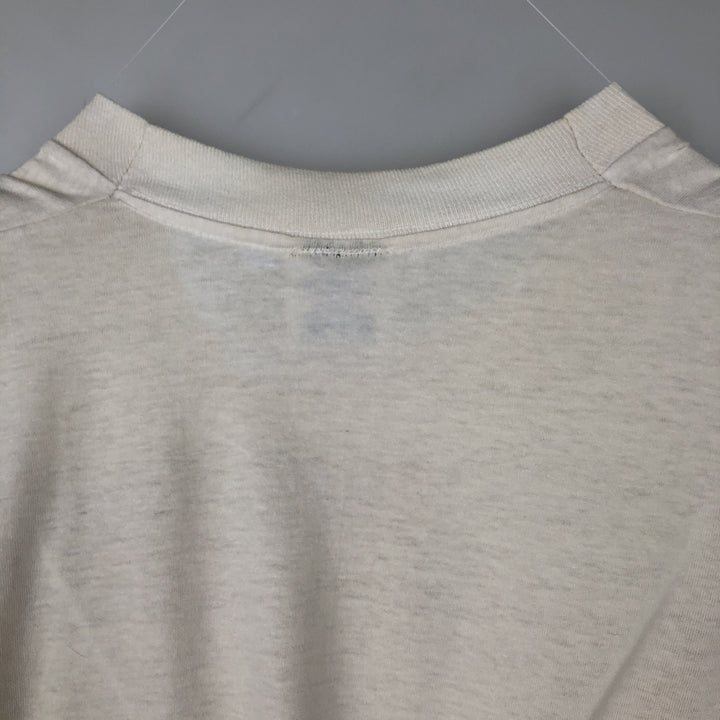 80'S RAMBLERS College T-shirt, Men's XL equivalent, Vintage cotton white type Vintage Second Hand
