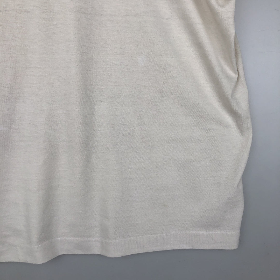 80'S RAMBLERS College T-shirt, Men's XL equivalent, Vintage cotton white type Vintage Second Hand