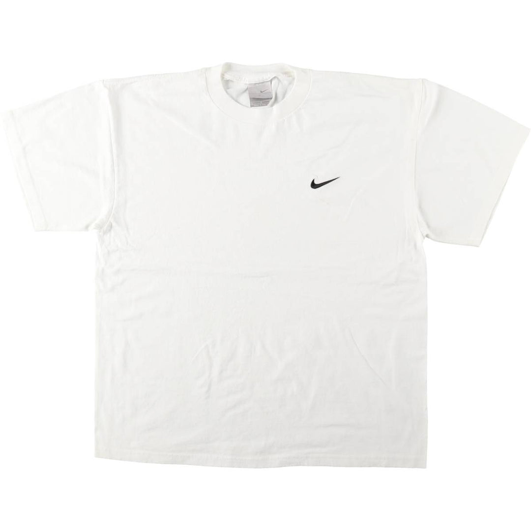 00'S Nike One Point Logo T-shirt Men's L size cotton white type Vintage Second Hand