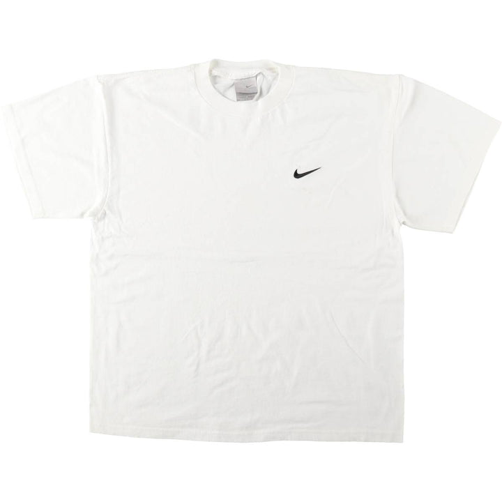 00'S Nike One Point Logo T-shirt Men's L size cotton white type Vintage Second Hand