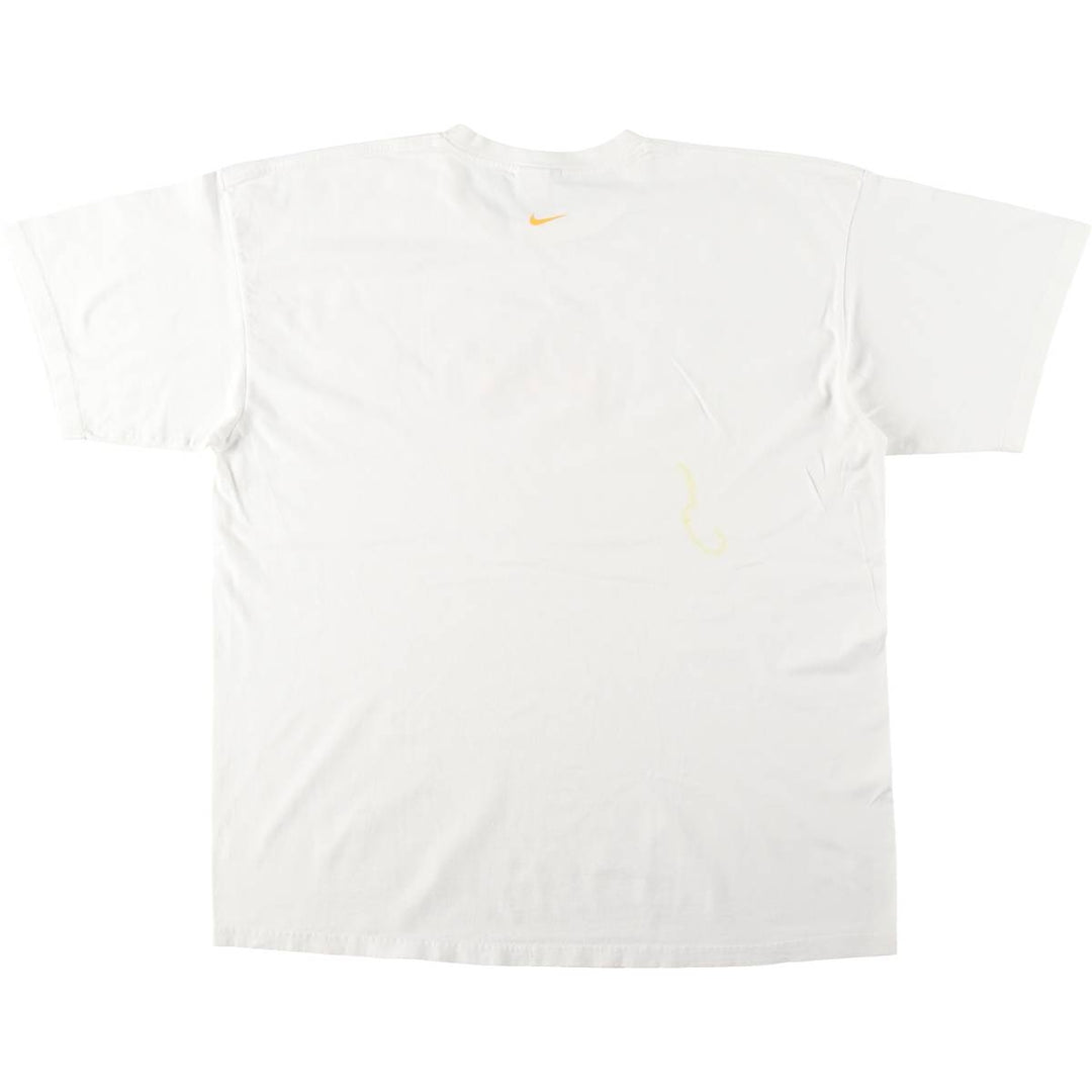 00'S Nike logo print T-shirt, men's XL size cotton white type Vintage Second Hand