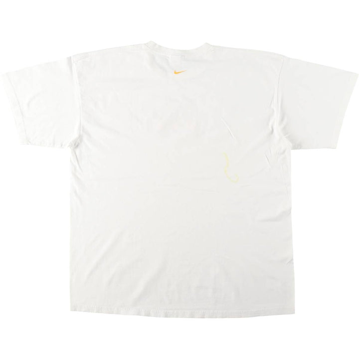 00'S Nike logo print T-shirt, men's XL size cotton white type Vintage Second Hand