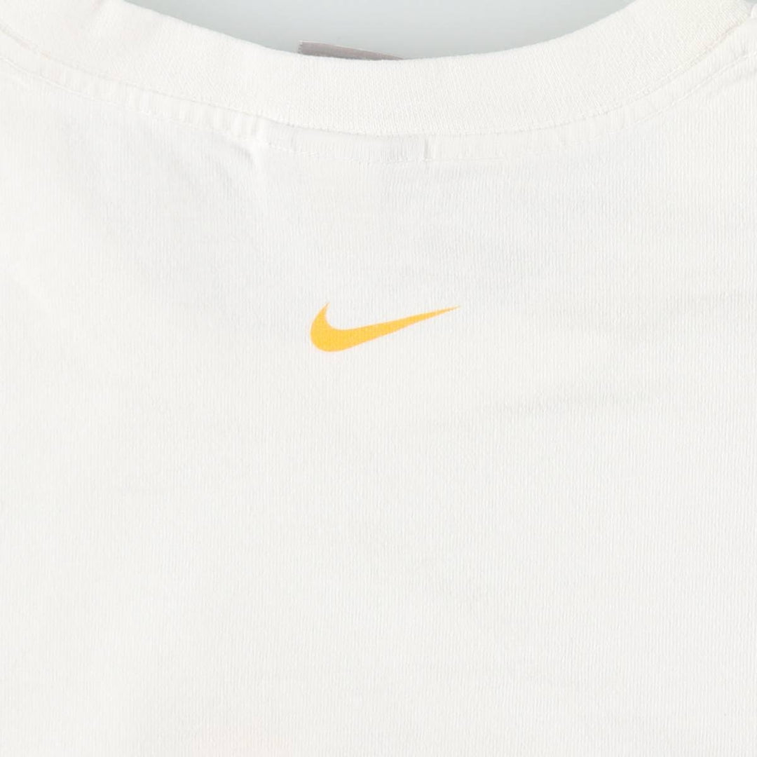 00'S Nike logo print T-shirt, men's XL size cotton white type Vintage Second Hand