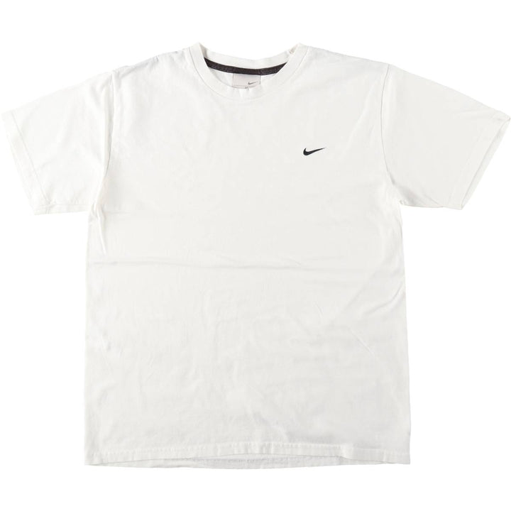 00'S Nike One Point Logo T-shirt Men's M size cotton white type Vintage Second Hand