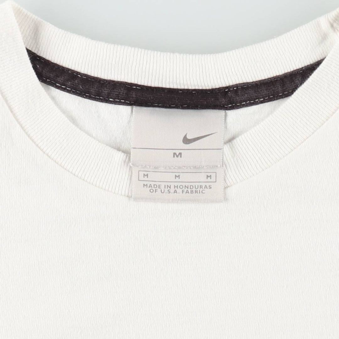 00'S Nike One Point Logo T-shirt Men's M size cotton white type Vintage Second Hand