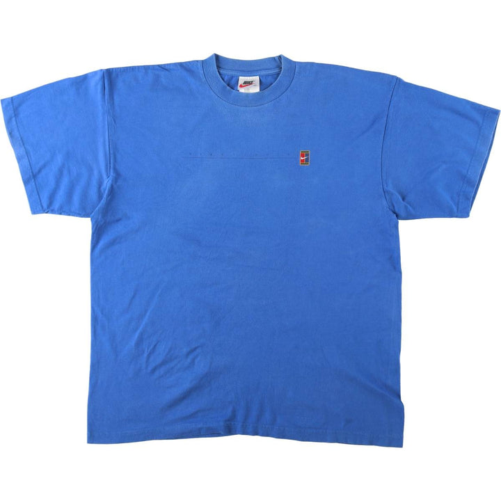 90'S Nike Logo Print T-Shirt, Men's Size XL (Equivalent), Vintage cotton blue type Vintage Second Hand