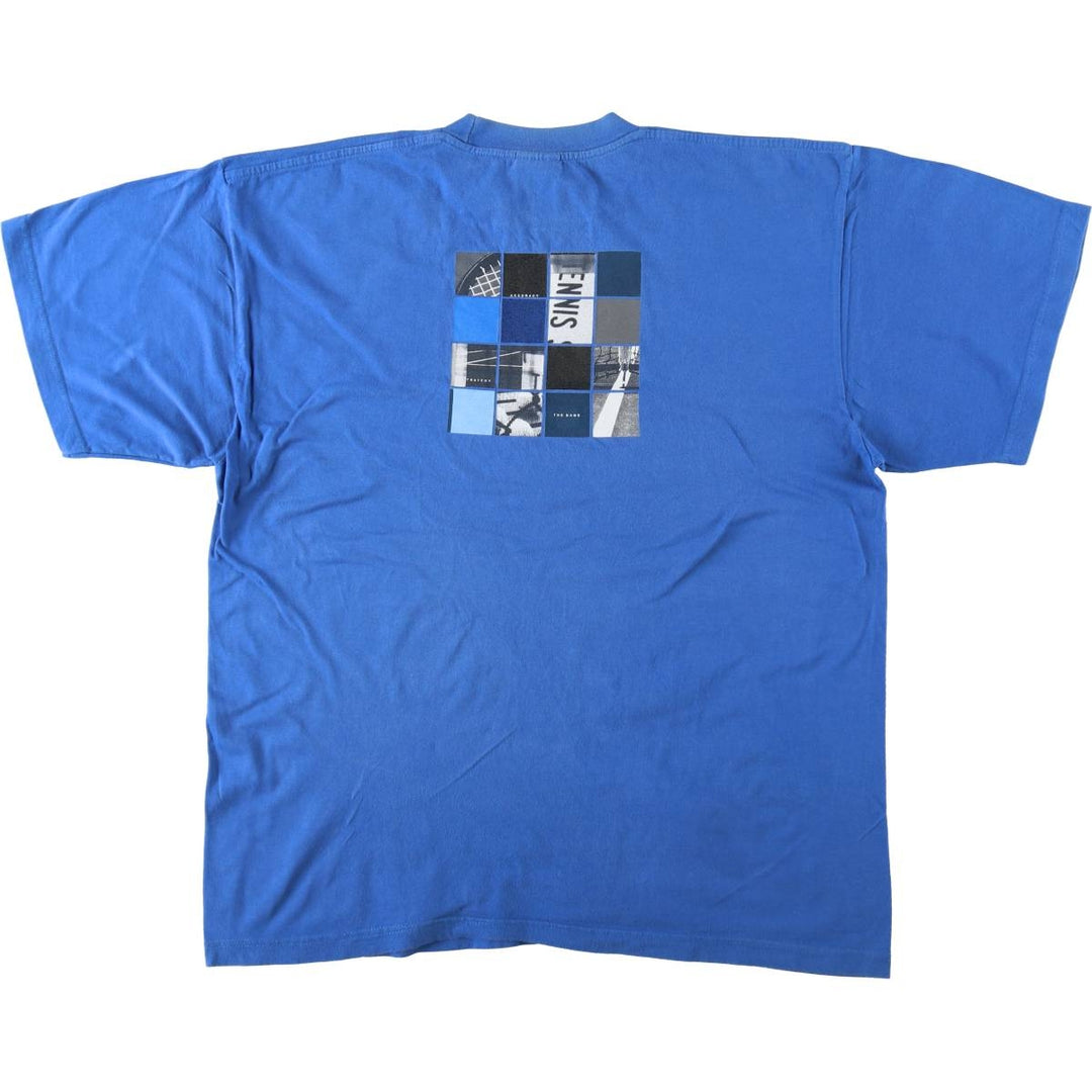 90'S Nike Logo Print T-Shirt, Men's Size XL (Equivalent), Vintage cotton blue type Vintage Second Hand
