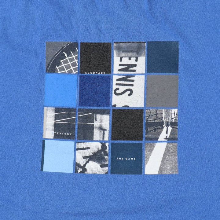 90'S Nike Logo Print T-Shirt, Men's Size XL (Equivalent), Vintage cotton blue type Vintage Second Hand