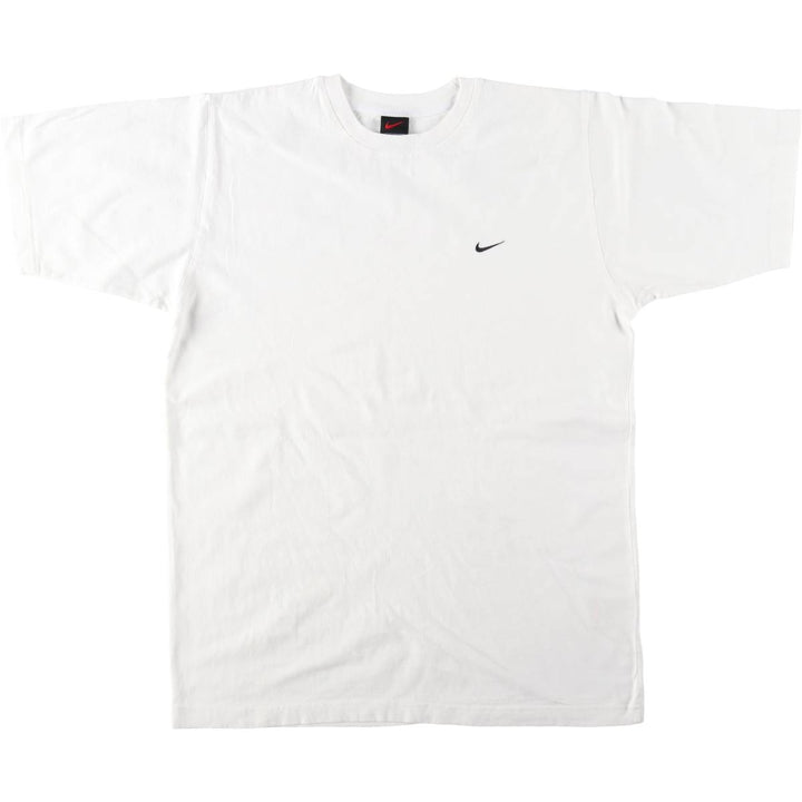 90'S Nike One Point Logo T-shirt, Men's M size, Vintage cotton white type Vintage Second Hand