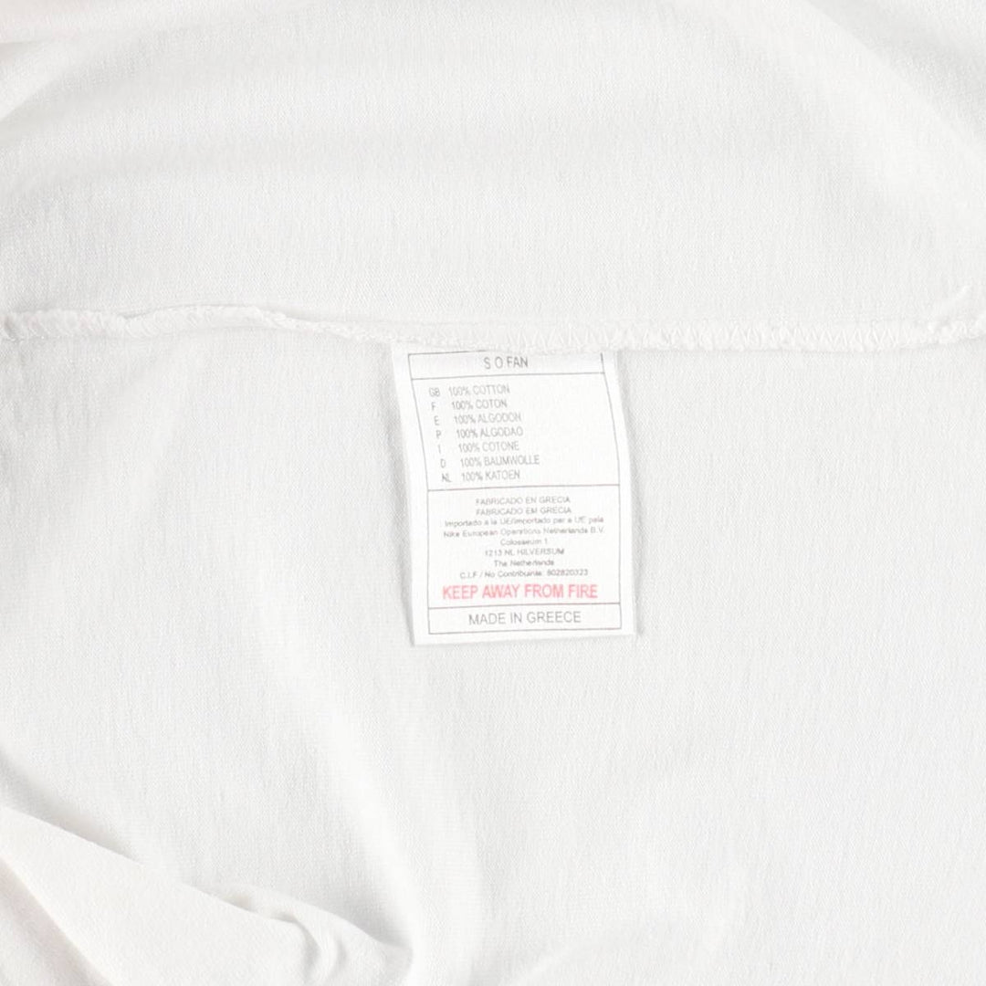 90'S Nike One Point Logo T-shirt, Men's M size, Vintage cotton white type Vintage Second Hand