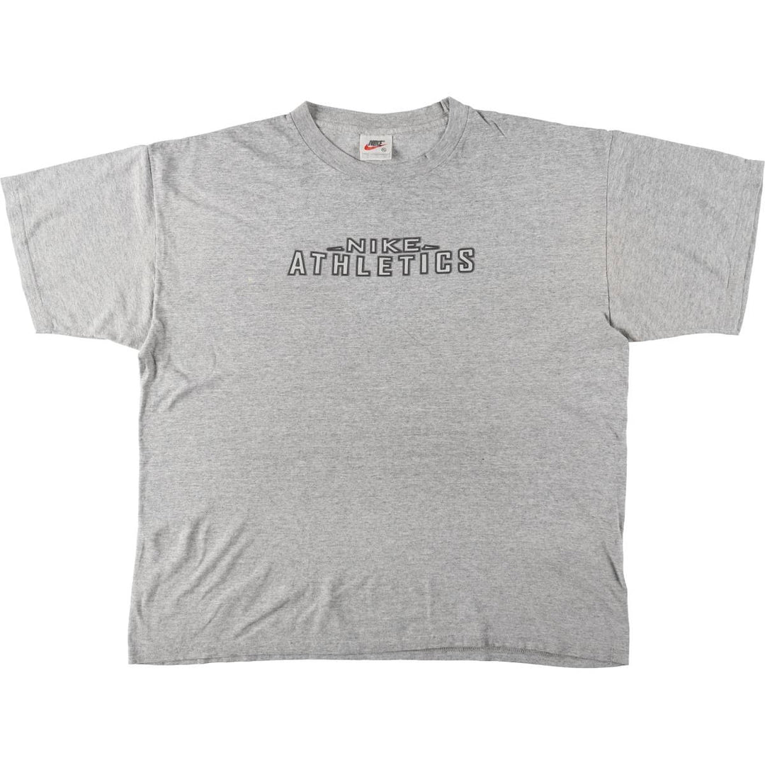 90'S Nike Logo Print T-Shirt, Men's Size XL (Equivalent), Vintage cotton gray type Vintage Second Hand