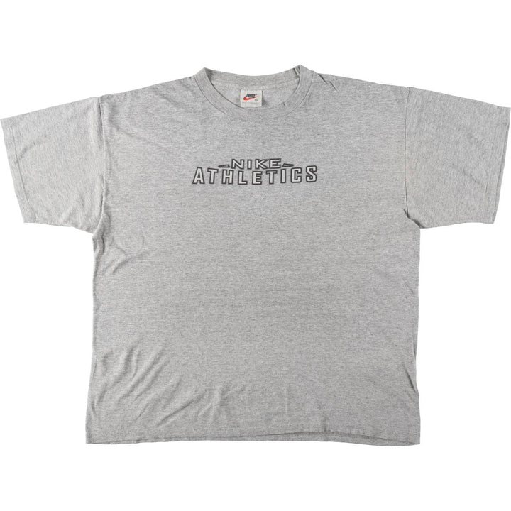 90'S Nike Logo Print T-Shirt, Men's Size XL (Equivalent), Vintage cotton gray type Vintage Second Hand