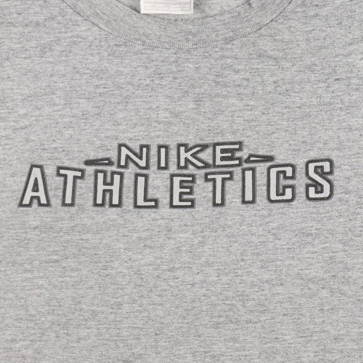 90'S Nike Logo Print T-Shirt, Men's Size XL (Equivalent), Vintage cotton gray type Vintage Second Hand