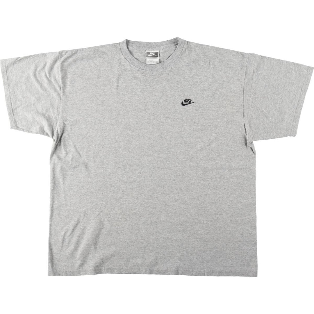 90'S Nike One Point Logo T-shirt Made in USA Men's XL Vintage cotton gray type Vintage Second Hand