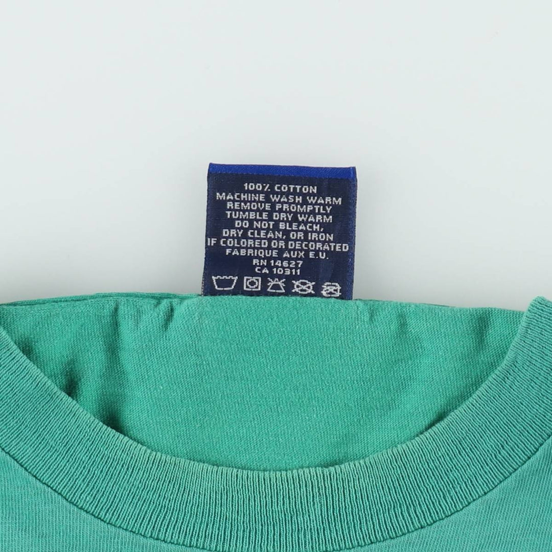 90'S Umbro Blue Tag Logo Print T-Shirt, Made in USA, Men's XL (approx.) Vintage cotton green type Vintage Second Hand