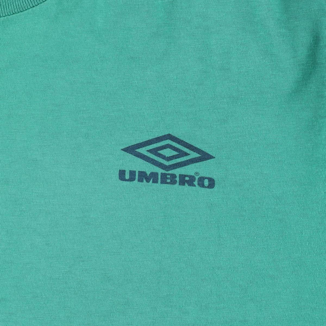 90'S Umbro Blue Tag Logo Print T-Shirt, Made in USA, Men's XL (approx.) Vintage cotton green type Vintage Second Hand