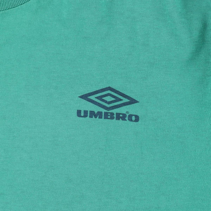 90'S Umbro Blue Tag Logo Print T-Shirt, Made in USA, Men's XL (approx.) Vintage cotton green type Vintage Second Hand