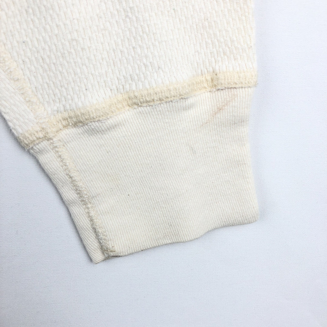 Carhartt Thermal Long-Sleeve T-Shirt, Honeycomb Pattern, Made in USA, Men's Size M (equivalent) cotton white type Vintage Second Hand