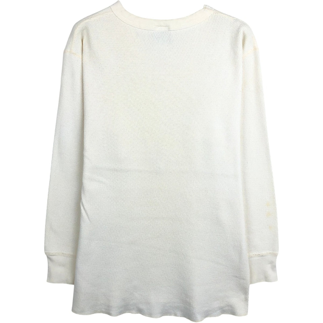 Carhartt Thermal Long-Sleeve T-Shirt, Honeycomb Pattern, Men's Size S (equivalent) unclear white type Vintage Second Hand