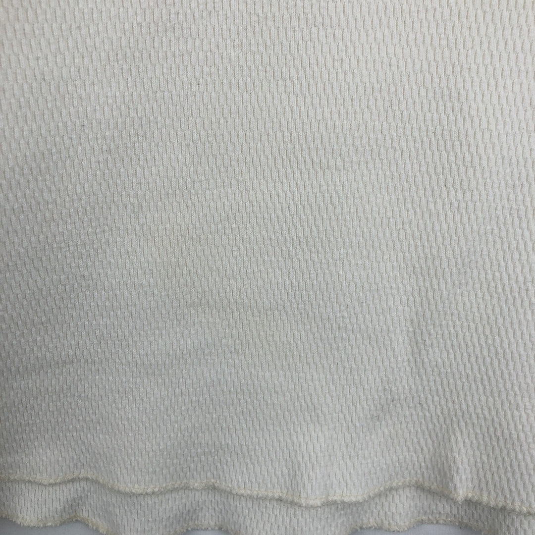 Carhartt Thermal Long-Sleeve T-Shirt, Honeycomb Pattern, Men's Size S (equivalent) unclear white type Vintage Second Hand