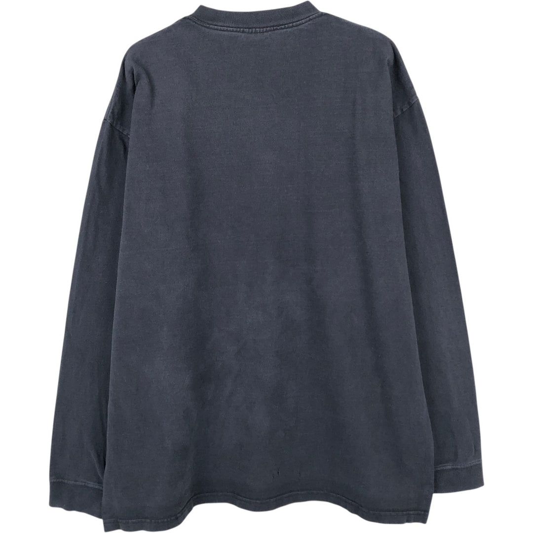 Carhartt Plain Pocket Long T-Shirt, Men's XL Size unclear navy blue type Vintage Second Hand