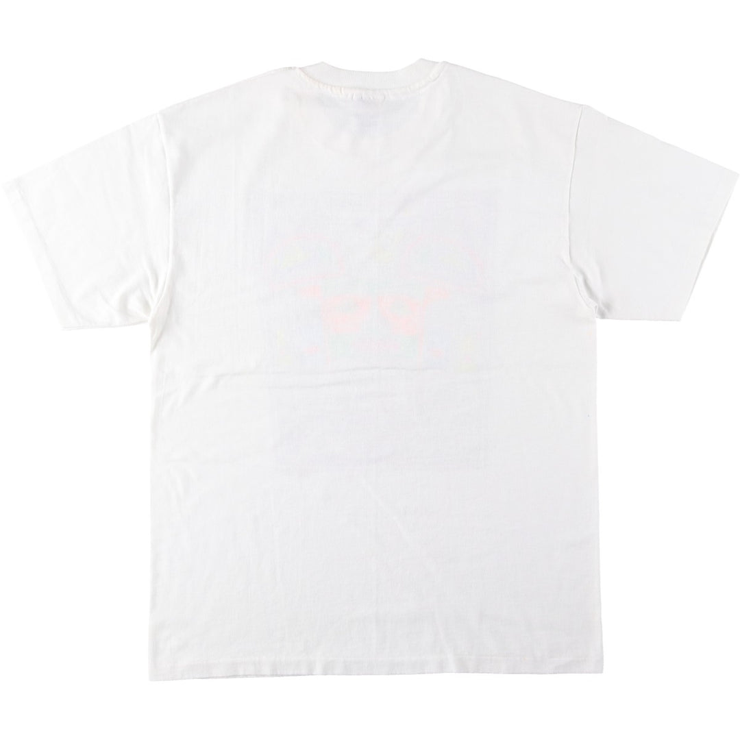 90'S Hanes Art T-shirt, Men's Size L (approx.), Vintage cotton white type Vintage Second Hand