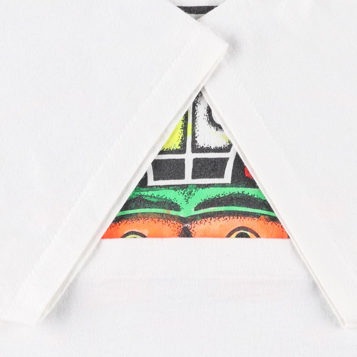 90'S Hanes Art T-shirt, Men's Size L (approx.), Vintage cotton white type Vintage Second Hand