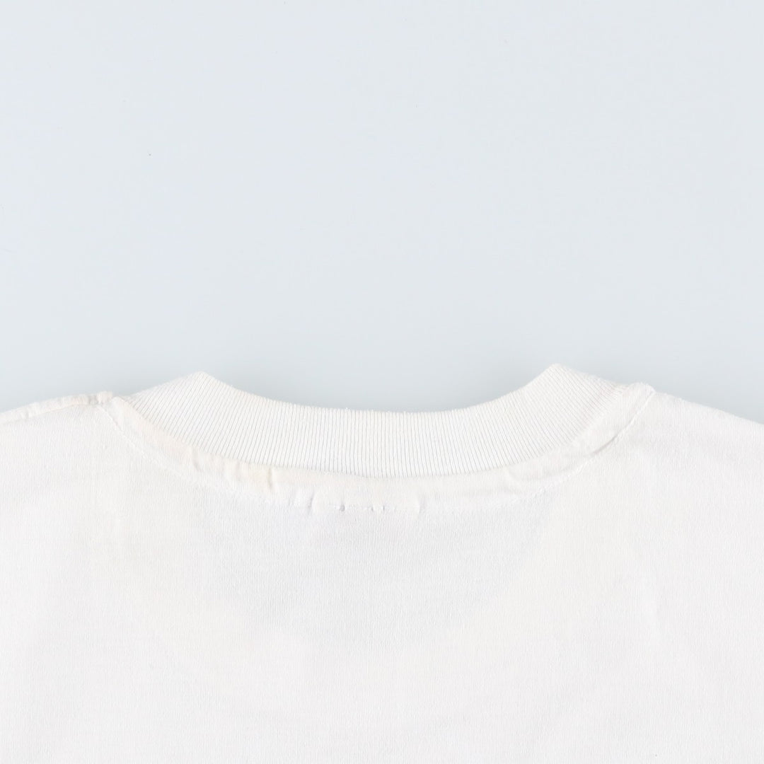 90'S Hanes Art T-shirt, Men's Size L (approx.), Vintage cotton white type Vintage Second Hand