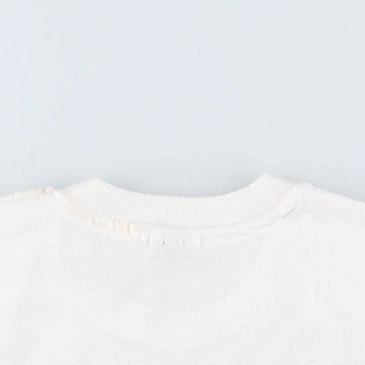 90'S Hanes Art T-shirt, Men's Size L (approx.), Vintage cotton white type Vintage Second Hand