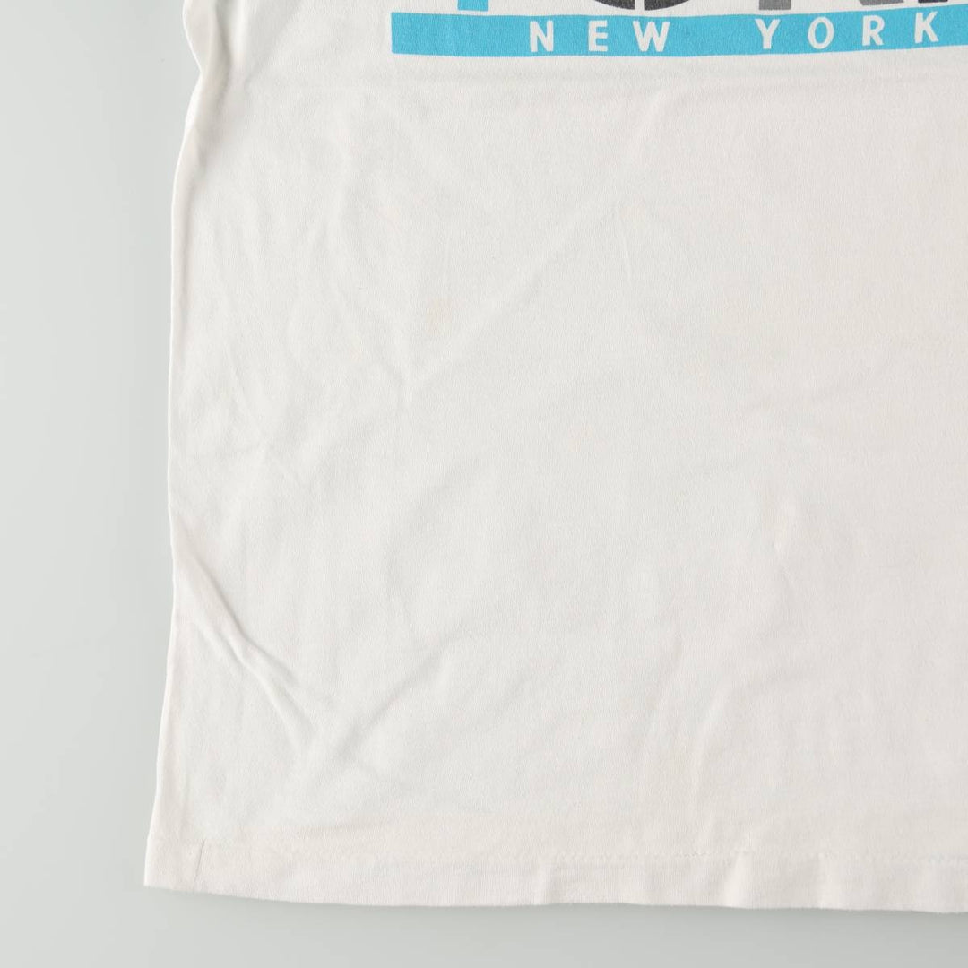 90'S SST NEW YORK Souvenir T-shirt, Men's XL equivalent, Vintage unclear white type Vintage Second Hand