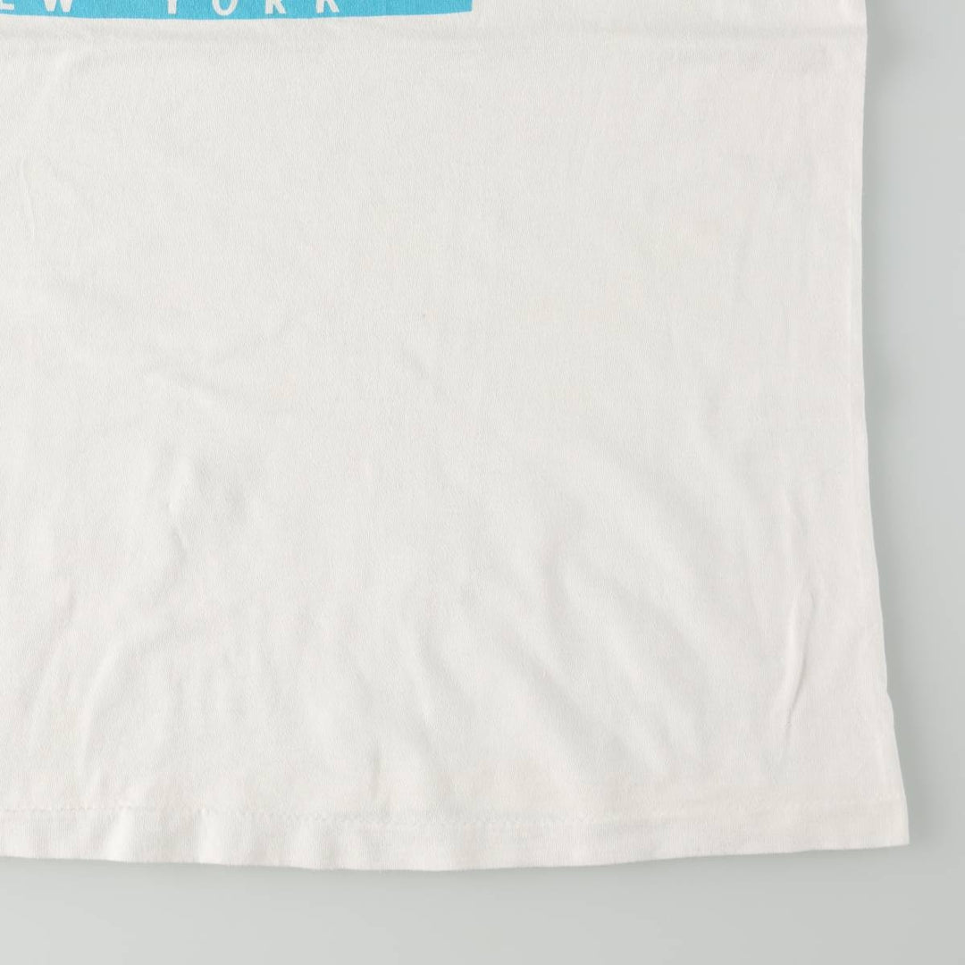 90'S SST NEW YORK Souvenir T-shirt, Men's XL equivalent, Vintage unclear white type Vintage Second Hand
