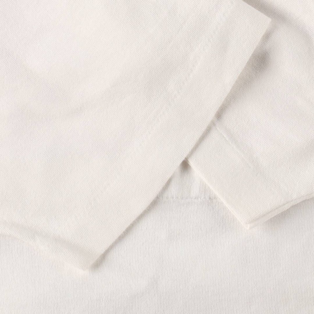 90'S Fruit of the Loom printed T-shirt, made in the USA, men's size L, vintage cotton white type Vintage Second Hand