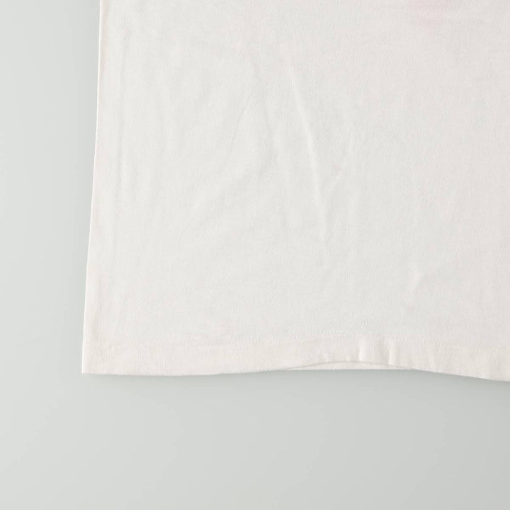 90'S Fruit of the Loom printed T-shirt, made in the USA, men's size L, vintage cotton white type Vintage Second Hand
