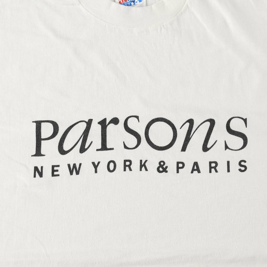 90'S Hanes BEEFY-T College T-shirt, Made in USA, Men's XL, Vintage cotton white type Vintage Second Hand