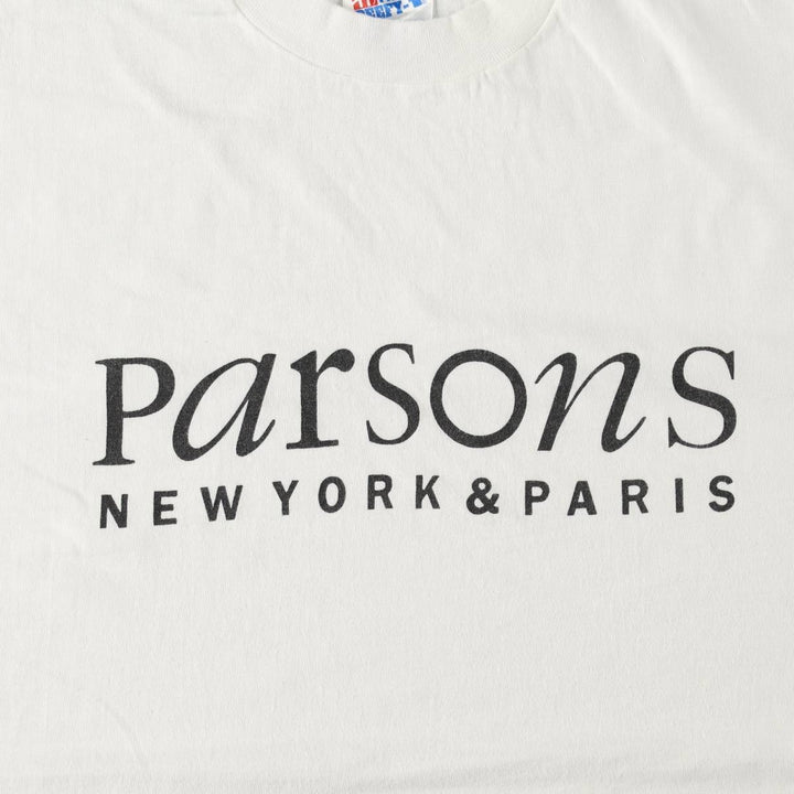 90'S Hanes BEEFY-T College T-shirt, Made in USA, Men's XL, Vintage cotton white type Vintage Second Hand