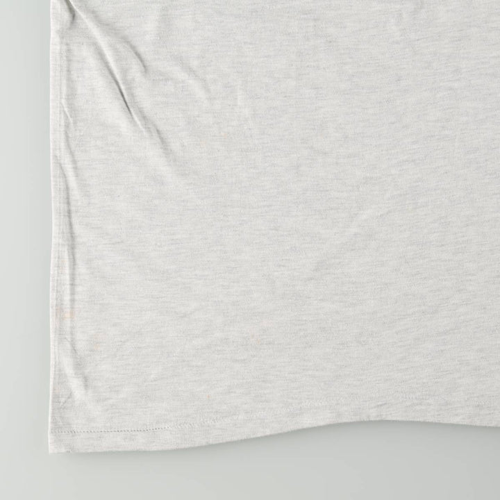 90'S Hanes BEEFY-T Printed T-shirt Made in USA Men's XL Vintage cotton pale white type Vintage Second Hand