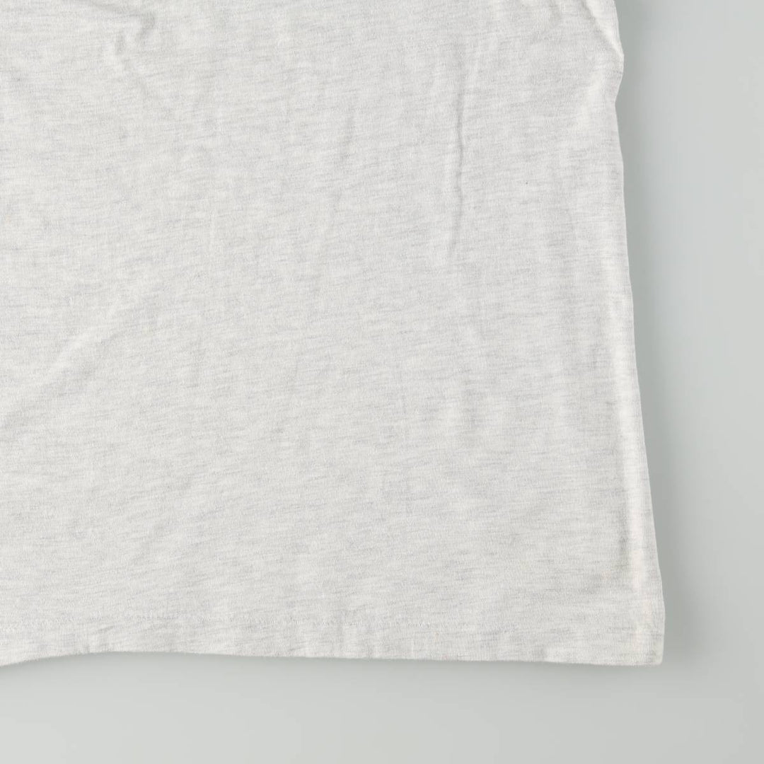 90'S Hanes BEEFY-T Printed T-shirt Made in USA Men's XL Vintage cotton pale white type Vintage Second Hand
