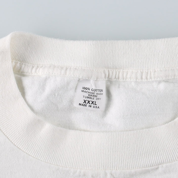 Big Size ~90'S Jazz Band T-Shirt, Made in USA, Men's XXXL Equivalent, Vintage cotton white type Vintage Second Hand