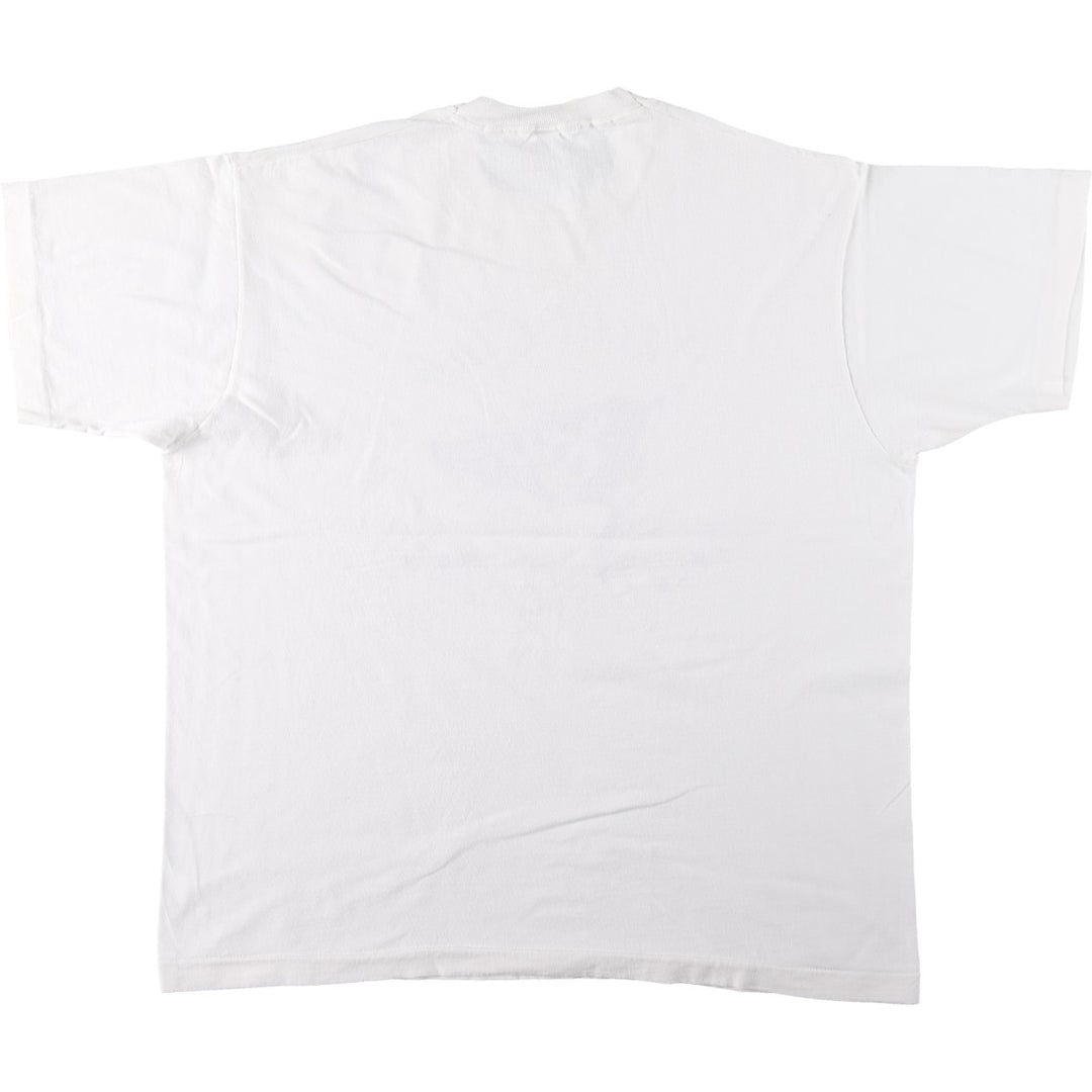 90'S Fruit of the Loom printed T-shirt, made in the USA, men's XXL, vintage cotton white type Vintage Second Hand