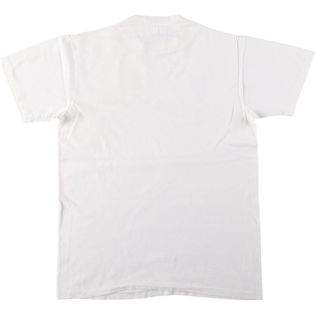 90'S Hanes BEEFY-T Advertising T-Shirt, Made in USA, Men's Size M (approx.), Vintage cotton white type Vintage Second Hand