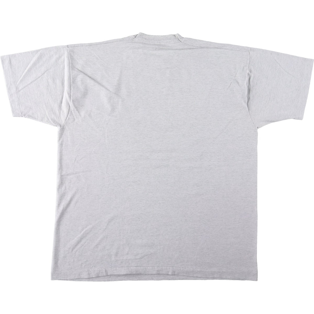 90'S Fruit of the Loom Best Fish Print Sporty T-Shirt, Made in USA, Men's XL equivalent, Vintage cotton pale white type Vintage Second Hand