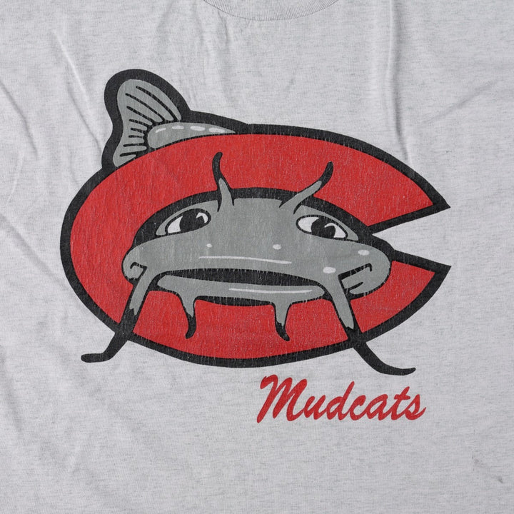 90'S Fruit of the Loom Best Fish Print Sporty T-Shirt, Made in USA, Men's XL equivalent, Vintage cotton pale white type Vintage Second Hand